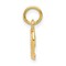 14K Yellow Gold Heart Charm Polished Love Pendant Jewerly 16mm x 9mm